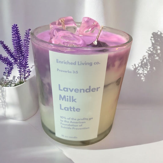 Lavender Milk Latte Candle