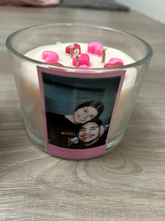 Custom Photo Candle